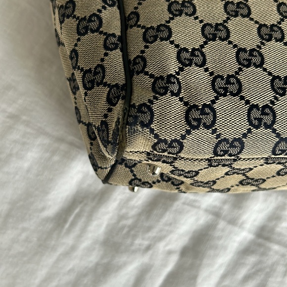 Gucci Navy Red Tote Handle Bag - Picture 14 of 17